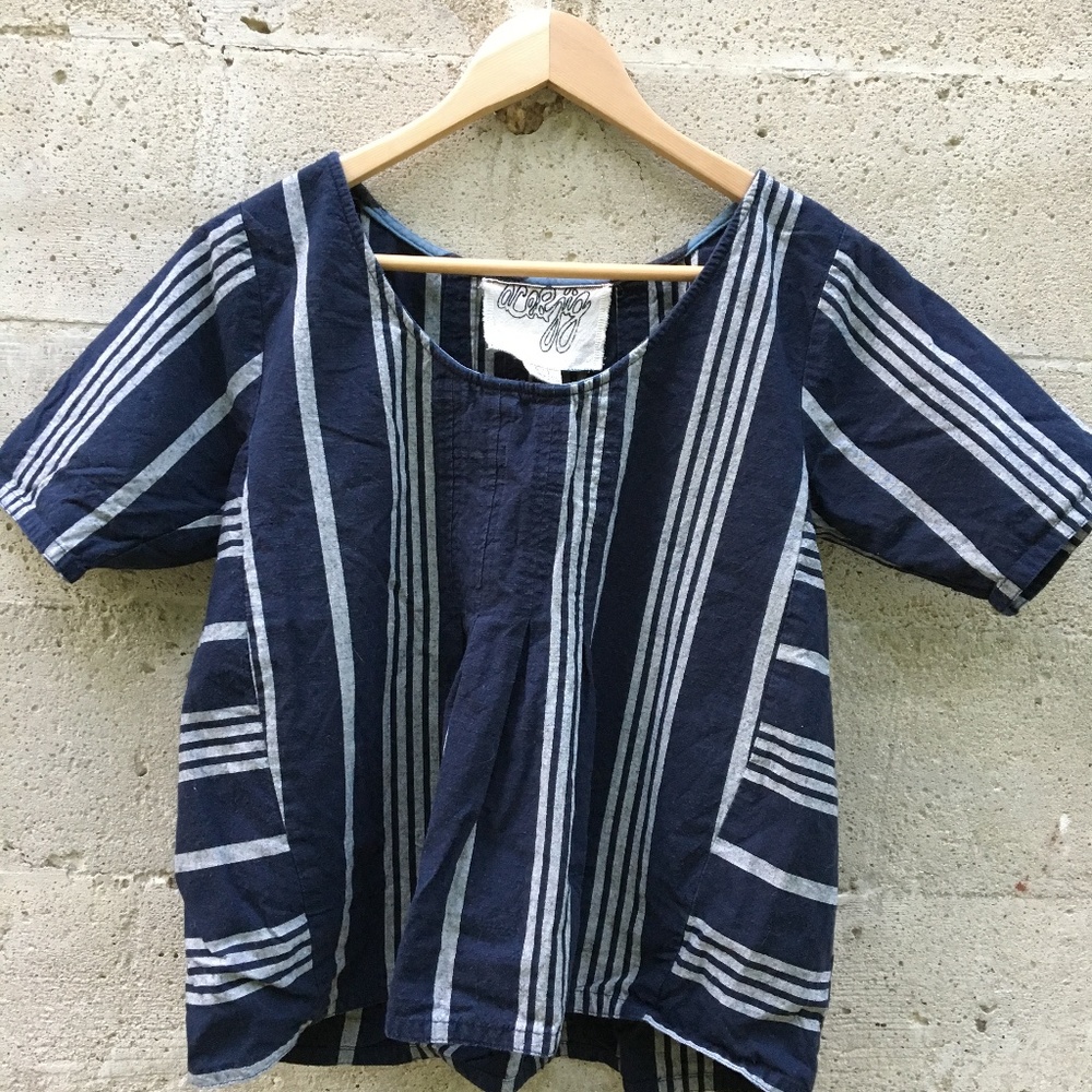 Ace & Jig shop tee in Selvedge